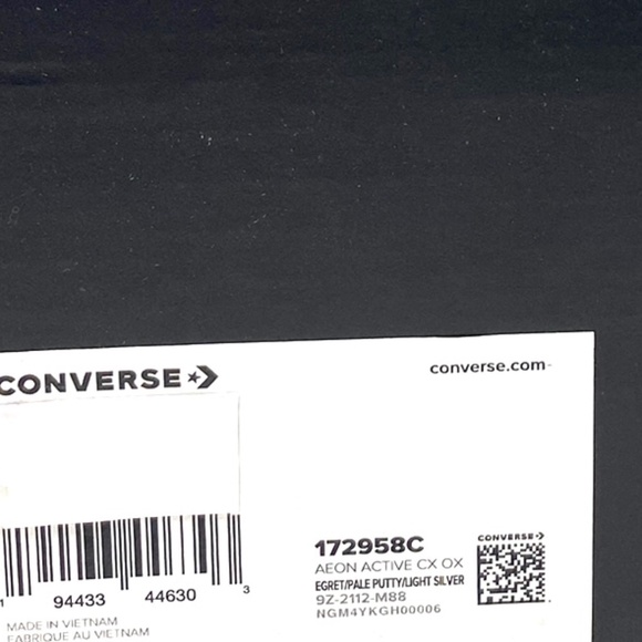 Converse Aeon Active CX Sneaker Leather Women Size Mesh Egret Mid Basket 172958C - Picture 8 of 9